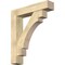 Ekena Millwork Merced Block Rough Sawn Bracket w/ Offset Brace, Douglas Fir, 8"W x 38"D x 44"H BKT0806X38X44MRC05RDF - alternate 1